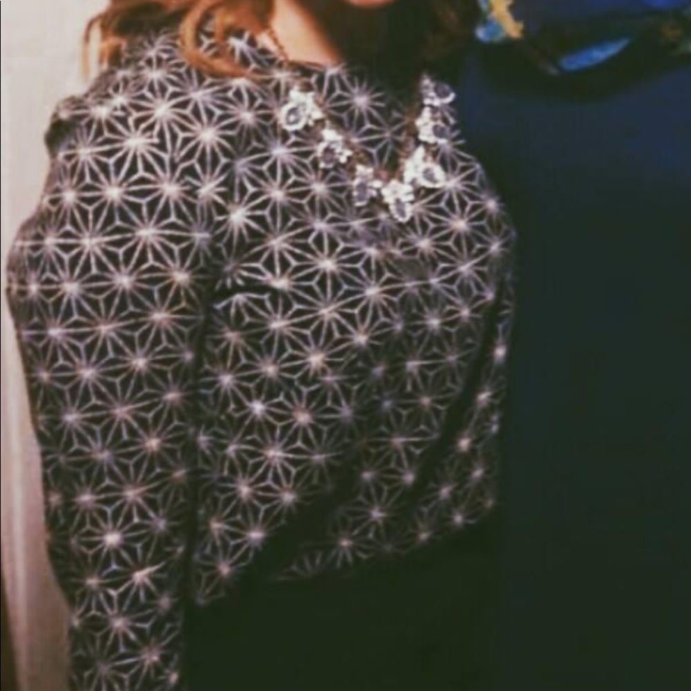 Button up back long sleeve blouse